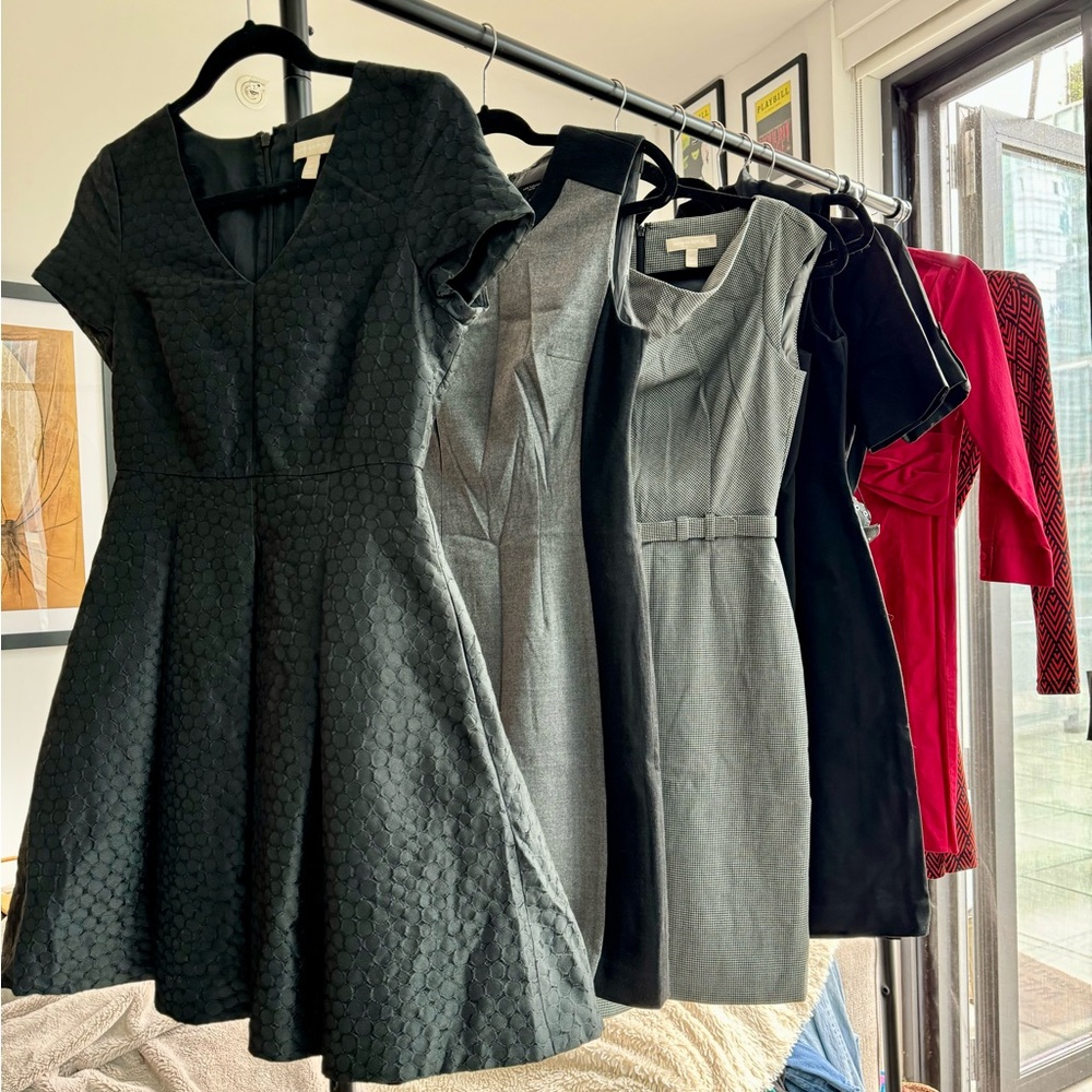 Nine Ann Taylor & Banana Republic Work Dresses (size 00/0P)